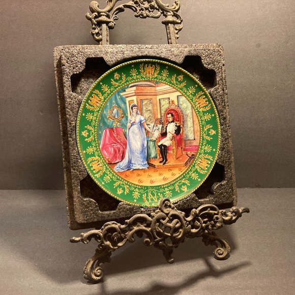 Limoges Plate Josephine et Napoleon de Boulme Le Divorce Limoges Plate